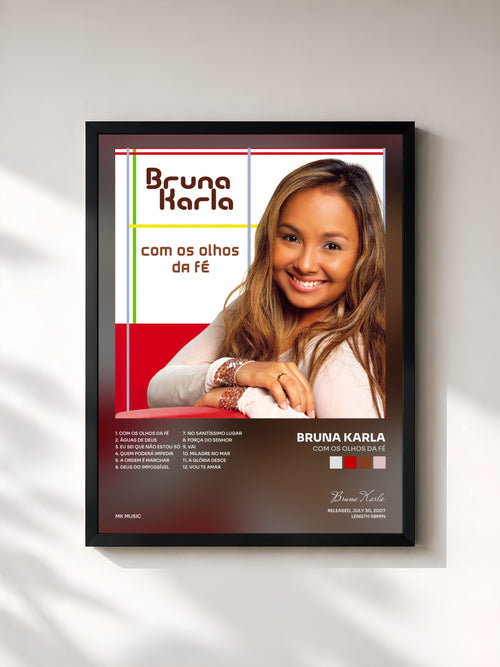 Bruna Karla · Com os Olhos da Fé — Affiche encadrée
