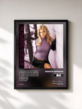 #noir Tableau de l'album This Is The Remix de Jessica Simpson, cadre noir, imprimé et encadré en France