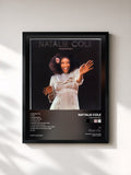 #noir Tableau de l'album Inseparable de Natalie Cole, cadre noir, imprimé et encadré en France