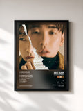 #noir Tableau de l'album Before We Begin de Eric Nam, cadre noir, imprimé et encadré en France