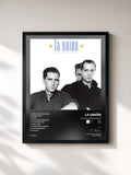 #noir Tableau de l'album Vivir Al Este Del Eden de La Unión, cadre noir, imprimé et encadré en France
