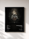#noir Tableau de l'album The World Is Mine de Neutro Shorty, cadre noir, imprimé et encadré en France