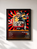 #noir Tableau de l'album Seresta do HC 6.0 de Heitor Costa, cadre noir, imprimé et encadré en France