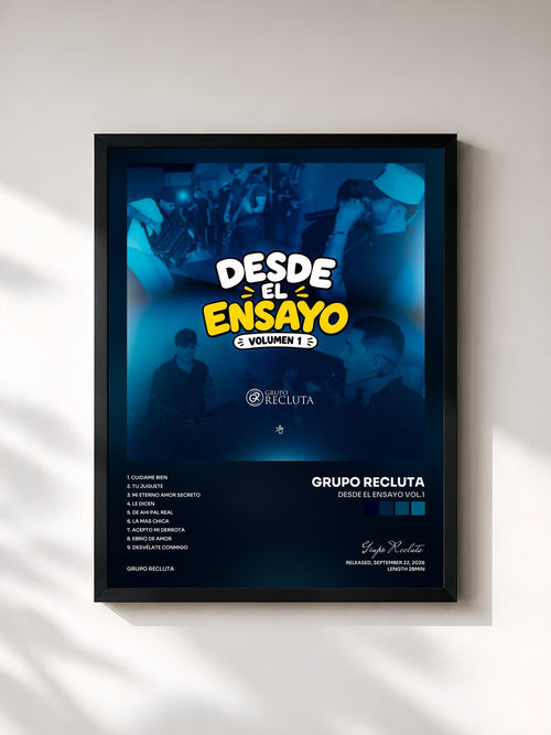 Grupo Recluta · Desde El Ensayo Vol.1 — Affiche encadrée