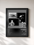 #noir Tableau de l'album Eternal Grey de $uicideboy$, cadre noir, imprimé et encadré en France