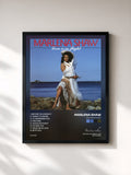 #noir Tableau de l'album Love Is In Flight de Marlena Shaw, cadre noir, imprimé et encadré en France