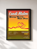 #noir Tableau de l'album Young Hearts Run Free de Candi Staton, cadre noir, imprimé et encadré en France