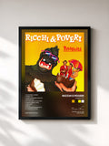#noir Tableau de l'album Pubblicità de Ricchi e Poveri, cadre noir, imprimé et encadré en France