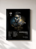 #noir Tableau de l'album Kol Yom Men Dah de Mohamed Hamaki, cadre noir, imprimé et encadré en France