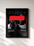 #noir Tableau de l'album Lover Not a Fighter (feat. Labrinth) EP de Tinie Tempah, cadre noir, imprimé et encadré en France
