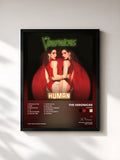 #noir Tableau de l'album HUMAN de The Veronicas, cadre noir, imprimé et encadré en France