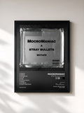 #noir Tableau de l'album Stray Bullets Mixtape de MocroManiac, cadre noir, imprimé et encadré en France