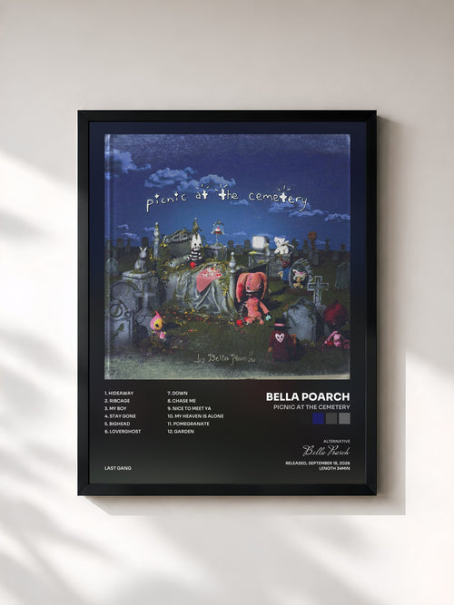 Bella Poarch · Picnic at the Cemetery — Affiche encadrée