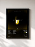 #noir Tableau de l'album Euphoria 2 de Super Yei, cadre noir, imprimé et encadré en France