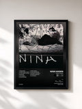 #noir Tableau de l'album Nina Hagen de Nina Hagen, cadre noir, imprimé et encadré en France