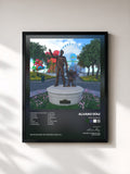 #noir Felicilandia by Alvaro Díaz as a framed art print, black frame, printed and framed in France