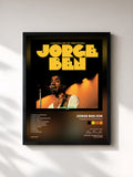 #noir Tableau de l'album A Banda do Zé Pretinho de Jorge Ben Jor, cadre noir, imprimé et encadré en France