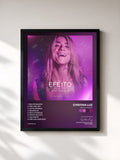 #noir Tableau de l'album Efeito Violeta de Cynthia Luz, cadre noir, imprimé et encadré en France