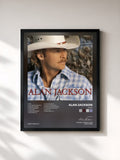 #noir Tableau de l'album Drive de Alan Jackson, cadre noir, imprimé et encadré en France