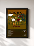 #noir Tableau de l'album Carino El Paso de Carino, cadre noir, imprimé et encadré en France