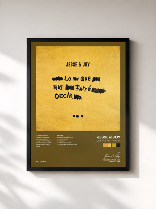 Jesse & Joy · Lo Que Nos Faltó Decir — Affiche encadrée