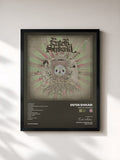 #noir Tableau de l'album Take to the Skies de Enter Shikari, cadre noir, imprimé et encadré en France