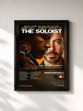 #noir Tableau de l'album The Soloist de Dario Marianelli, cadre noir, imprimé et encadré en France
