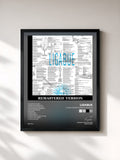#noir Tableau de l'album Ligabue [Remastered Version] de Ligabue, cadre noir, imprimé et encadré en France