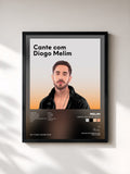 #noir Tableau de l'album Cante com Diogo Melim de Melim, cadre noir, imprimé et encadré en France