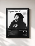 #noir Tableau de l'album Crazy And Mixed Up de Sarah Vaughan, cadre noir, imprimé et encadré en France