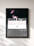 #noir Tableau de l'album Ballads de Karrin Allyson, cadre noir, imprimé et encadré en France
