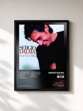 #noir Tableau de l'album Nueva Vida de Sergio Dalma, cadre noir, imprimé et encadré en France