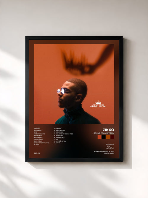 Zikxo · Jeune et ambitieux — Affiche encadrée