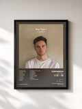 #noir Tableau de l'album Beat Tape 1 de Tom Misch, cadre noir, imprimé et encadré en France