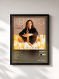 #noir Tableau de l'album Faith - A Holiday Album de Kenny G, cadre noir, imprimé et encadré en France