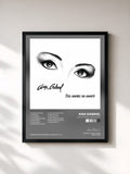 #noir Tableau de l'album Dos Amores, un Amante de Ana Gabriel, cadre noir, imprimé et encadré en France