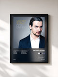 #noir Tableau de l'album Così diverso de Valerio Scanu, cadre noir, imprimé et encadré en France