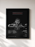 #noir Tableau de l'album Strictly 4 My Fans 2 de G Herbo, cadre noir, imprimé et encadré en France