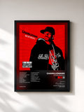#noir Tableau de l'album Mixtape Messiah 6 de Chamillionaire, cadre noir, imprimé et encadré en France