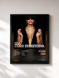 #noir Tableau de l'album Streetdiva de Ida Corr, cadre noir, imprimé et encadré en France