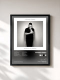 #noir Tableau de l'album Acepto Milagros de Tiziano Ferro, cadre noir, imprimé et encadré en France