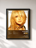 #noir Tableau de l'album Hilary Duff de Hilary Duff, cadre noir, imprimé et encadré en France