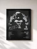 #noir Tableau de l'album God Is Great Paper Straight de Troy Ave, cadre noir, imprimé et encadré en France