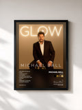 #noir Tableau de l'album Glow de Michael Ball, cadre noir, imprimé et encadré en France