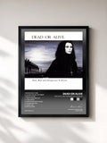 #noir Tableau de l'album Mad, Bad, and Dangerous to Know de Dead or Alive, cadre noir, imprimé et encadré en France