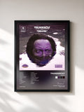 #noir Tableau de l'album Drank de Thundercat, cadre noir, imprimé et encadré en France