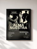 #noir Tableau de l'album Alma nuestra de Salvador Sobral, cadre noir, imprimé et encadré en France