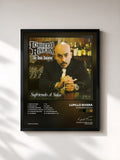 #noir Tableau de l'album Sufriendo a Solas de Lupillo Rivera, cadre noir, imprimé et encadré en France