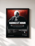 #noir Tableau de l'album Darkest Hour (Original Motion Picture Soundtrack) de Dario Marianelli, cadre noir, imprimé et encadré en France
