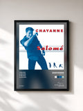#noir Tableau de l'album Salomé de Chayanne, cadre noir, imprimé et encadré en France